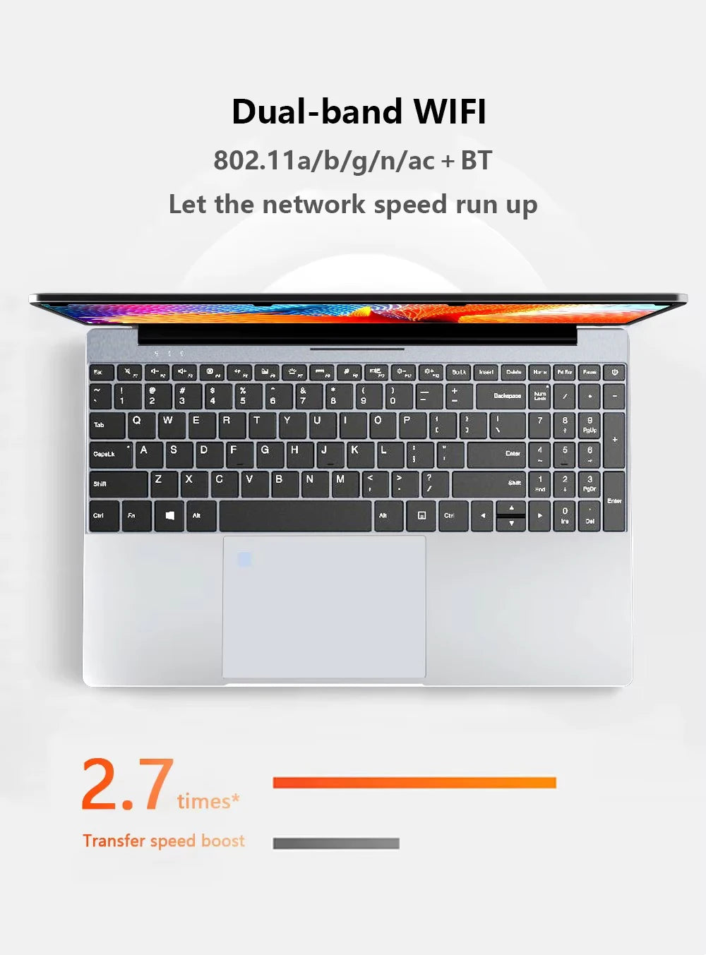2026 15.6" Windows 11 Pro Laptop Computer Intel Core i9 10980HK 16GB 1TB Laptops Office Computer Fingerprint Unlock Notebook PC
