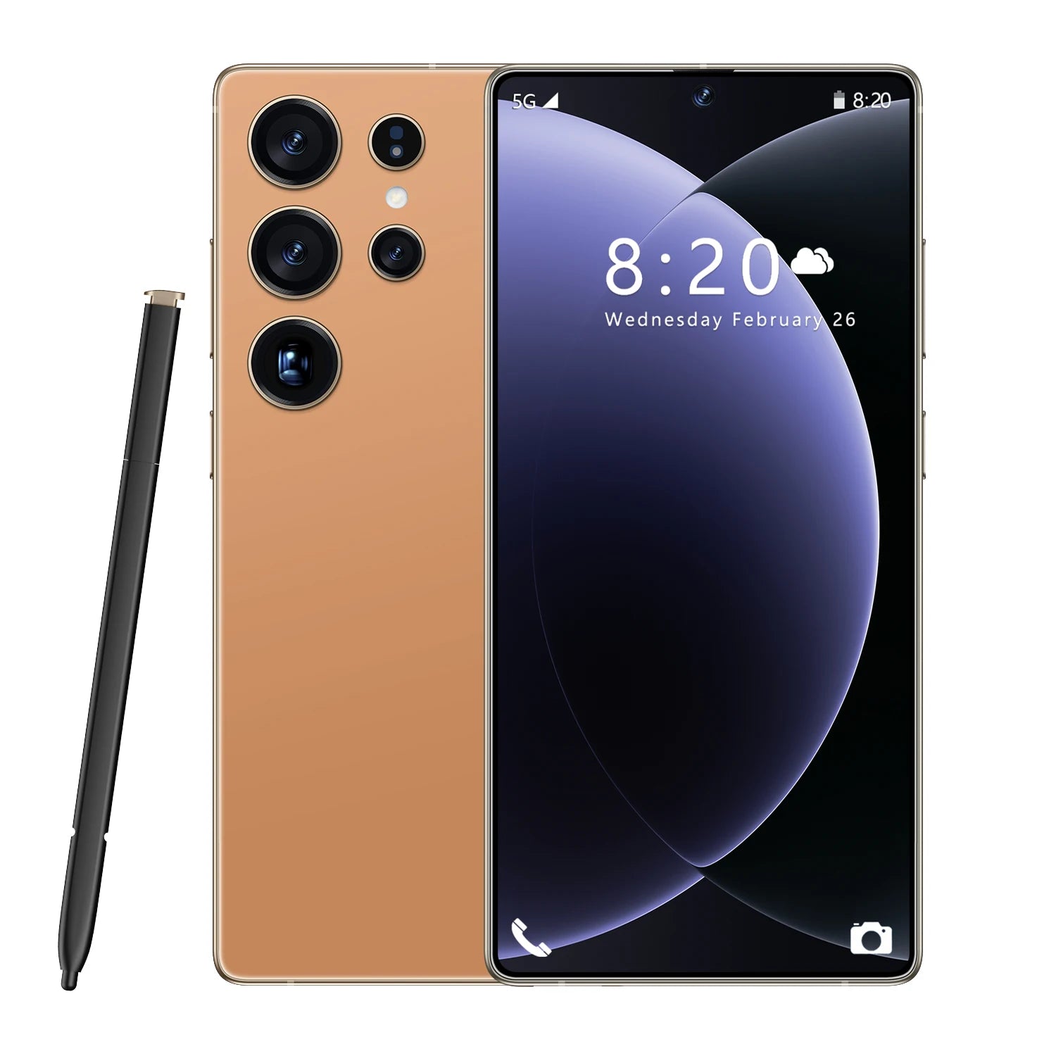 Brand New Unlocked 5G S26 Ultra 5G Smartphone 16GB+1TB 7.3 Inch HD 72+108MP Beauty Camera Android 14 Dual Card CDMA Gaming Phone