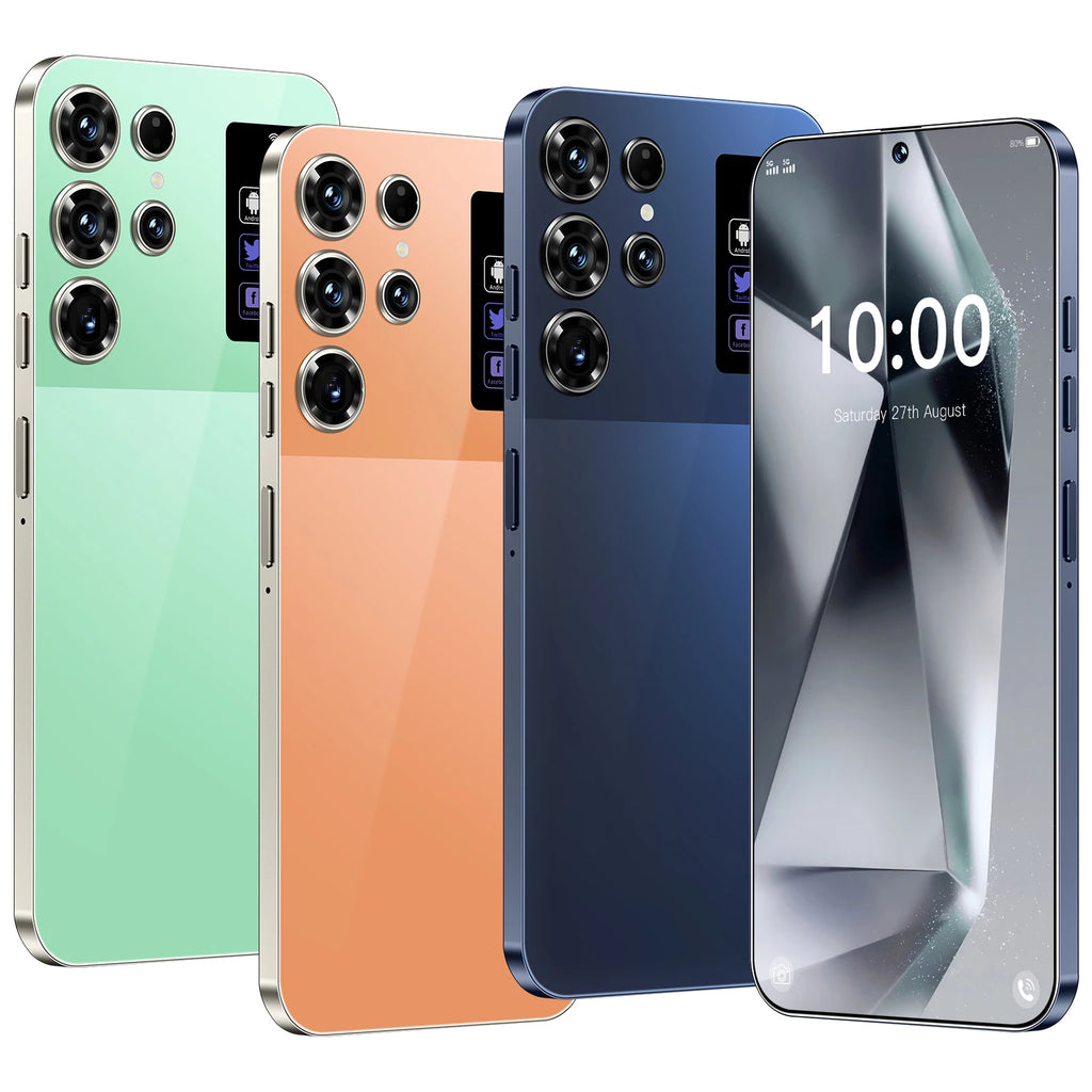 New S26 Ultra 5G Android 14 Smartphone HD Screen 7800mAh Battery Dual SIM Original Gaming Cell Phone