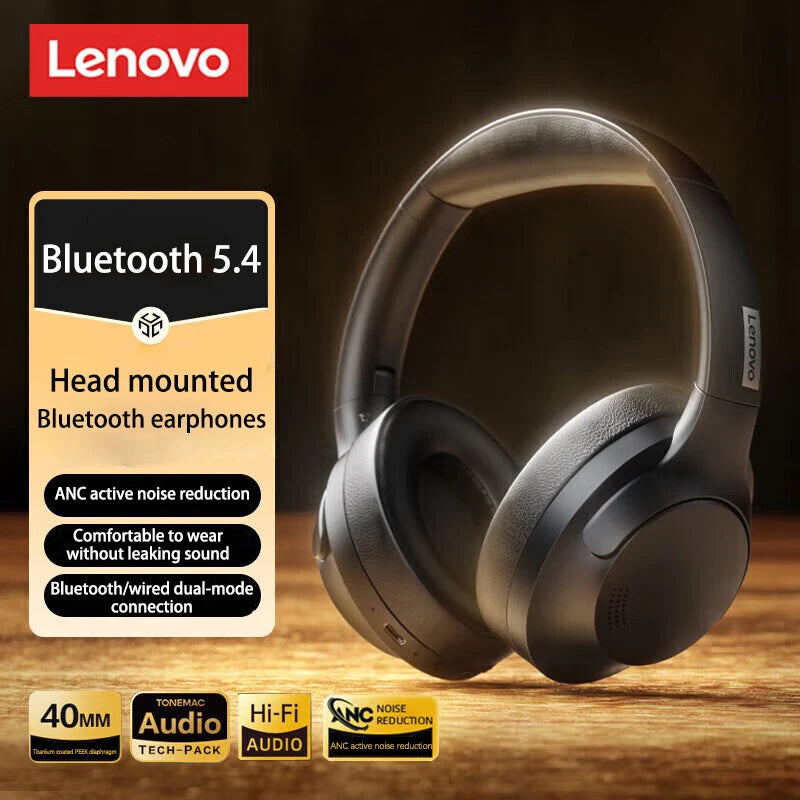 ANC Wireless Hifi Microphone Noise Cancelling Music Gaming Bluetooth 5.4 Sports Headphone