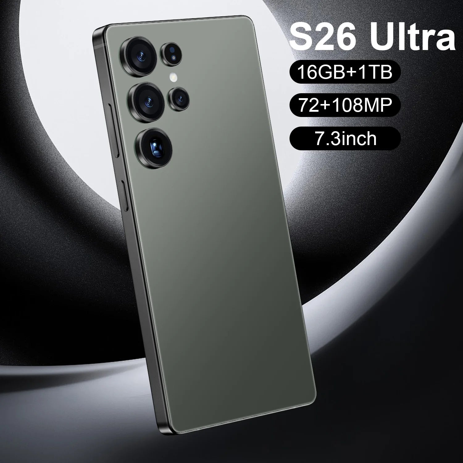 Brand New Unlocked 5G S26 Ultra 5G Smartphone 16GB+1TB 7.3 Inch HD 72+108MP Beauty Camera Android 14 Dual Card CDMA Gaming Phone