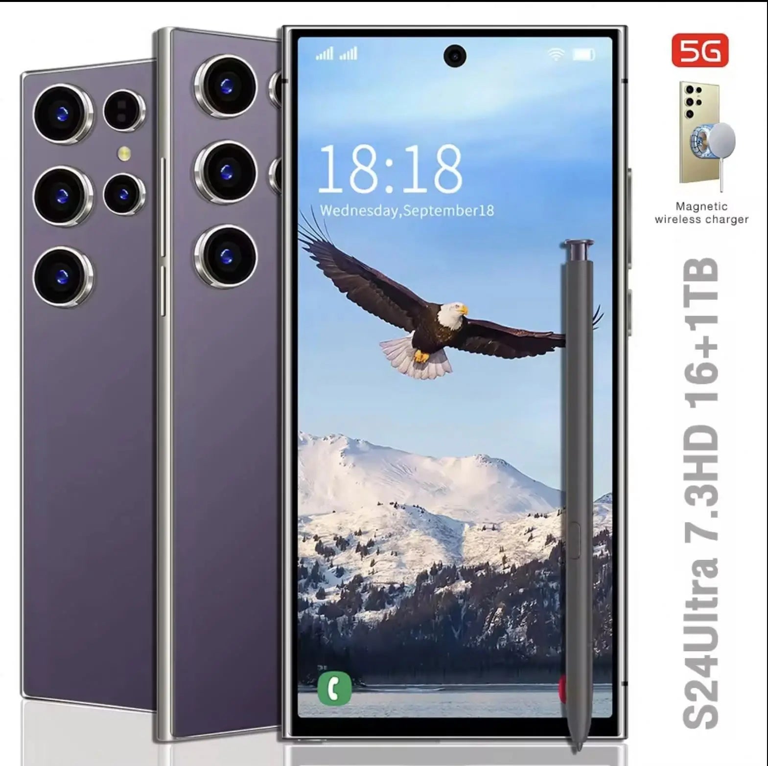 2024 New Arrival Sumsung S24 Ultra Phone Global Version Mobile Phone 16GB+1TB Android 14 Cellphones Unlocked Smartphone