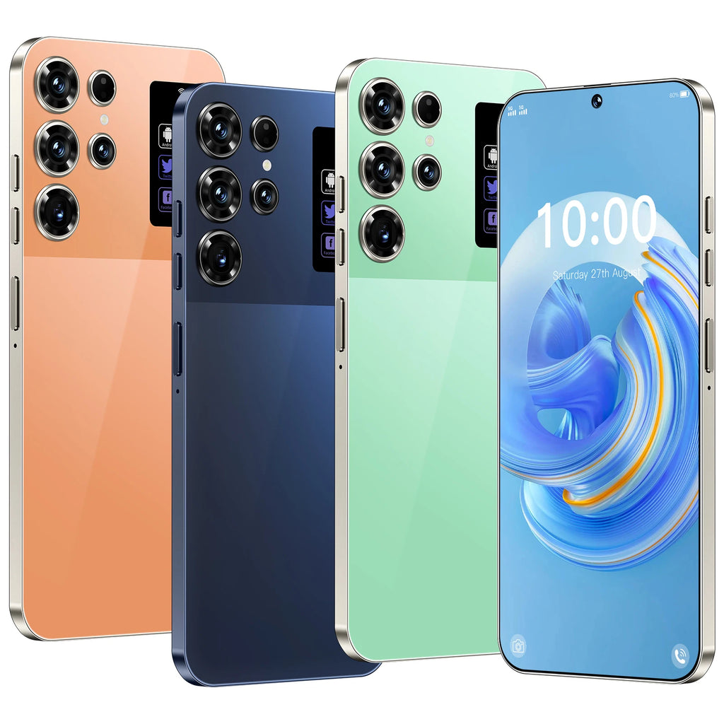 New S26 Ultra 5G Android 14 Smartphone HD Screen 7800mAh Battery Dual SIM Original Gaming Cell Phone