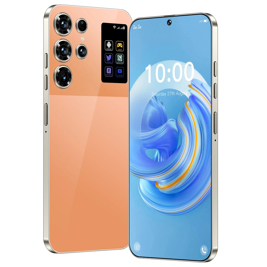 New S26 Ultra 5G Android 14 Smartphone HD Screen 7800mAh Battery Dual SIM Original Gaming Cell Phone