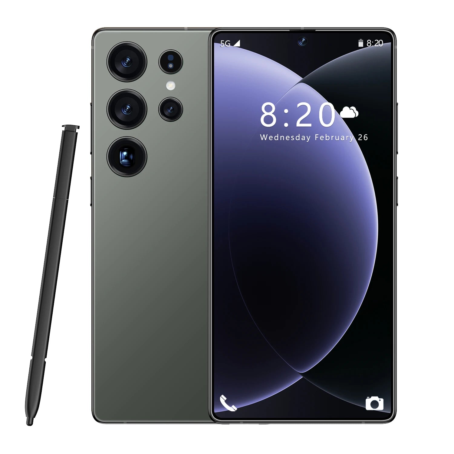 Brand New Unlocked 5G S26 Ultra 5G Smartphone 16GB+1TB 7.3 Inch HD 72+108MP Beauty Camera Android 14 Dual Card CDMA Gaming Phone