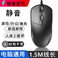 In-Stock Computer Mouse 1.5m Wired Silent Keyboard and Mouse Set for Desktop and Laptop, Office Silent Mouse