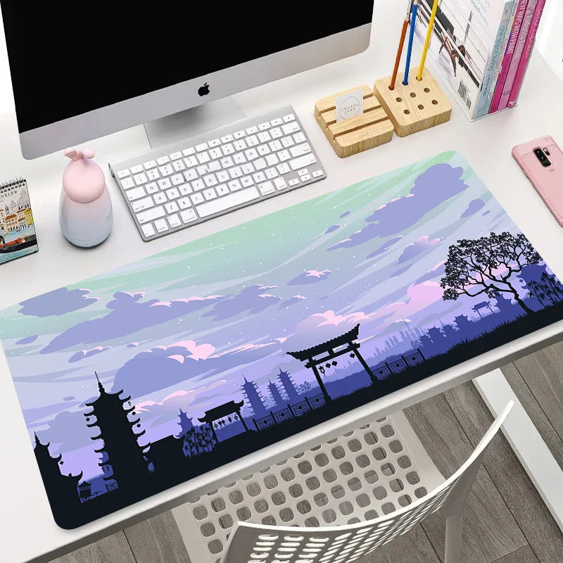 Night Moonlight large cool mouse pad laptop non-slip esports office desk mat game player mousepad mini PC desktop accessories