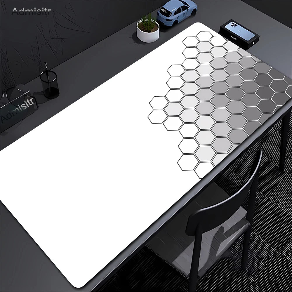 Hexagon Large Gaming Mousepads Design Mouse Pad Computer Mousepad Desk Mat 90x40cm Desk Pads For PC Keyboard Mats Table Rug Xxl