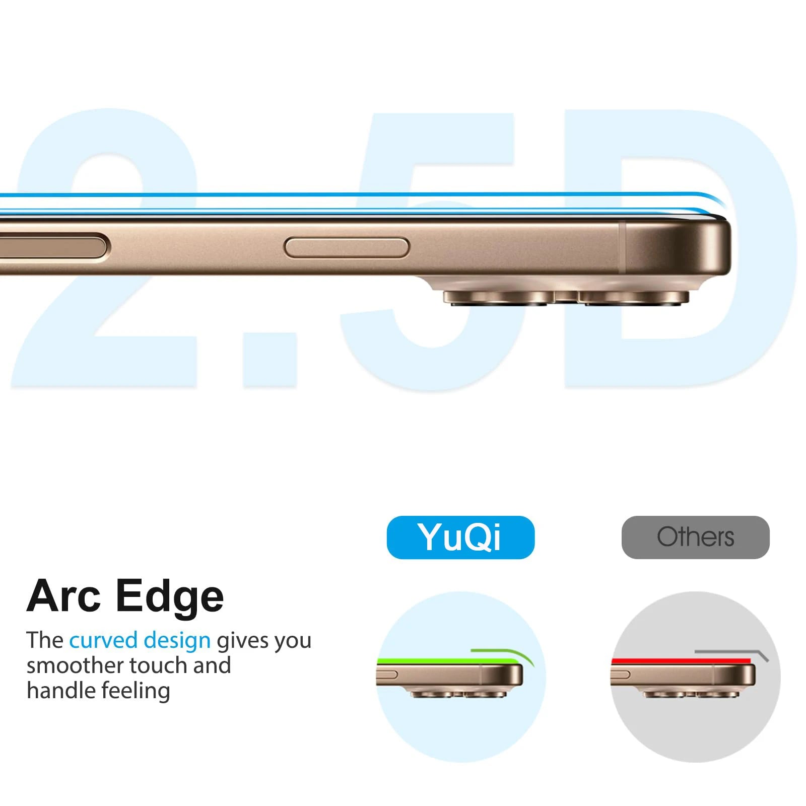 Screen Protector For iPhone 16e 16 Pro Max Plus, Tempered Glass HD Crystal  mica 9H Anti Scratch Case Friendly High Aluminum