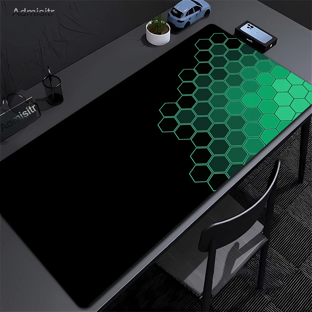 Hexagon Large Gaming Mousepads Design Mouse Pad Computer Mousepad Desk Mat 90x40cm Desk Pads For PC Keyboard Mats Table Rug Xxl