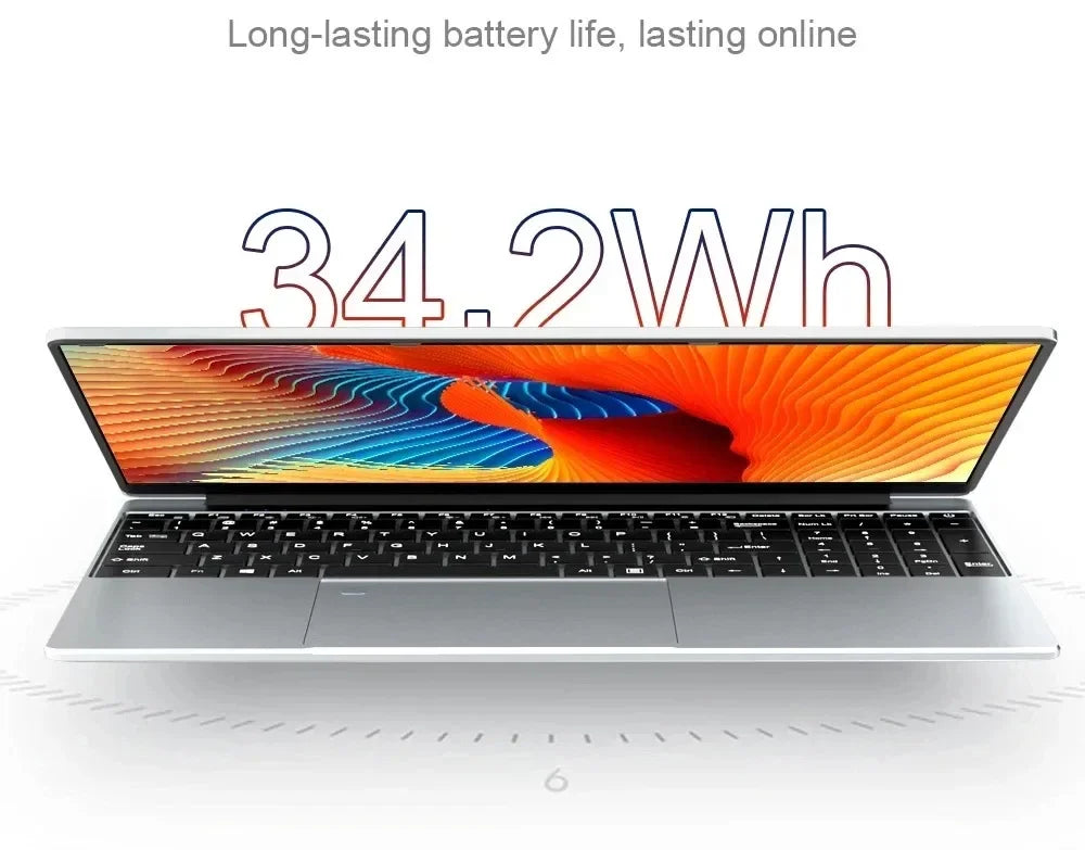 CARBAYTA 15.6" Laptop Computer Intel Celeron N5095 Notebook PC 16 32G Ram 128GB-2TB SSD Office Study PC Windows 11 1080P Laptops