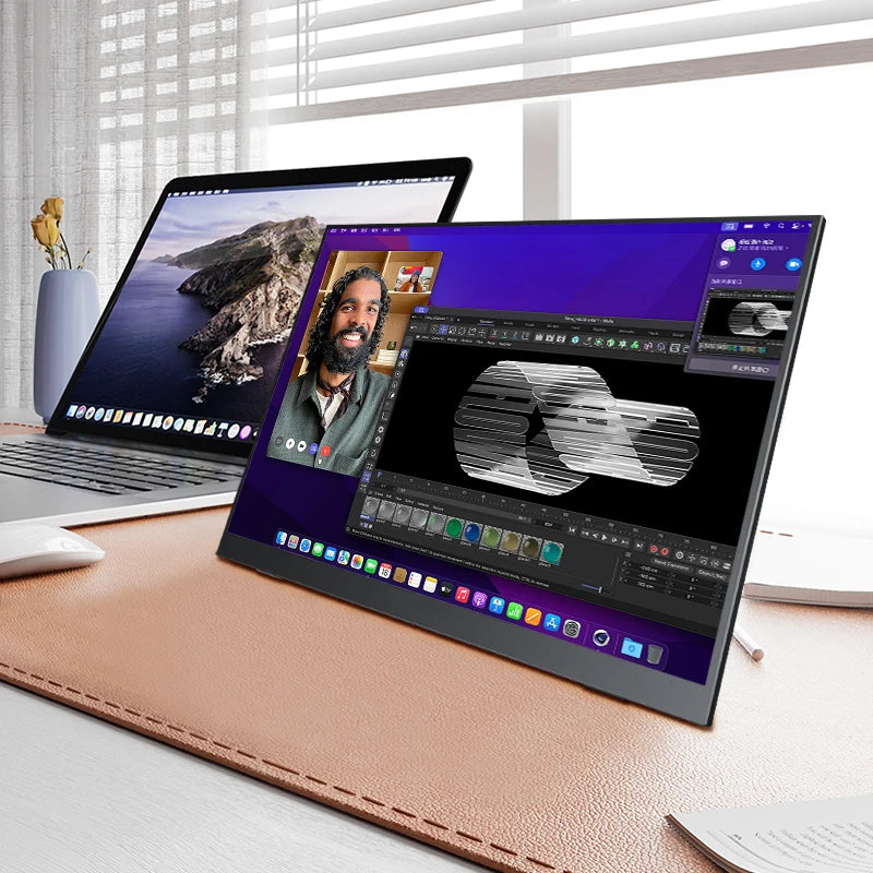 16" Portable Monitor 1200P IPS 100%sRGB 300Cd/m² Comes with dual speakers Travel Gaming Display for Laptop Switch ps4 ps5 Xbox