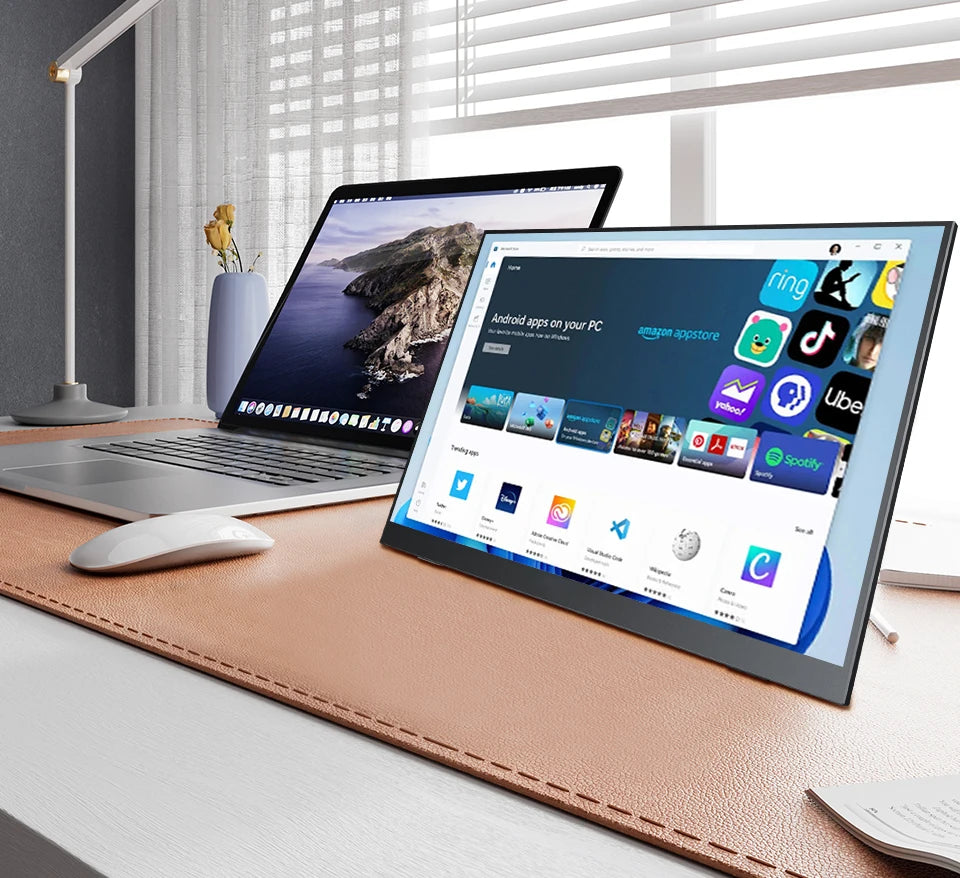 16" Portable Monitor 1200P IPS 100%sRGB 300Cd/m² Comes with dual speakers Travel Gaming Display for Laptop Switch ps4 ps5 Xbox