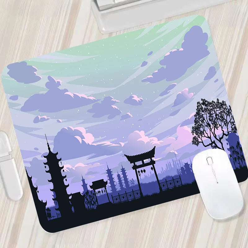 Night Moonlight large cool mouse pad laptop non-slip esports office desk mat game player mousepad mini PC desktop accessories