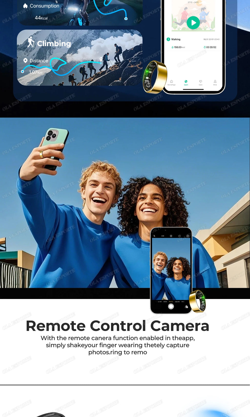 New R09 Smart Ring Men Women with Charging Case,Heart Rate Blood Oxygen,Skin Temperature Monitor,5ATM Waterproof For Android IOS