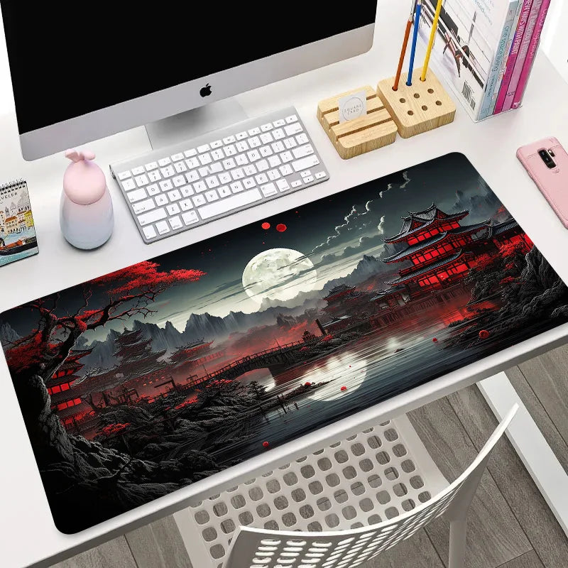 Night Moonlight large cool mouse pad laptop non-slip esports office desk mat game player mousepad mini PC desktop accessories